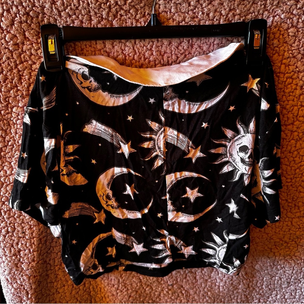 Killstar Black Celestial Print Blouse - image 3